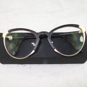 Andy Wolf White Wolf Eyeglass Frames Brown, Gold /Col. B| Amt Eye 53 20/140